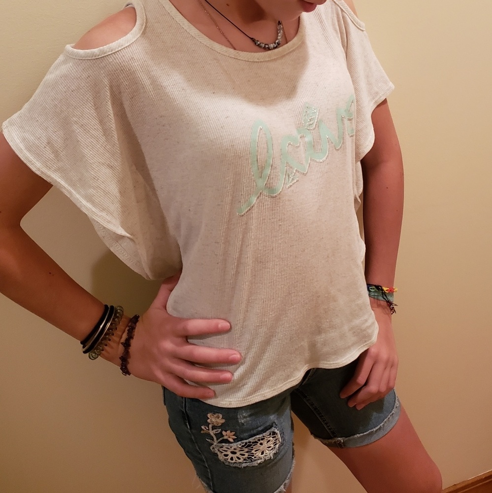 Cold shoulder top
